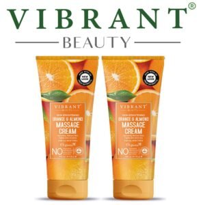 Vibrant Beauty Orange & Almond Massage Cream (200ml) Combo Pack