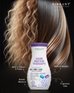 Vibrant Beauty Hair Repair Therapy Shampoo For Anti-Frizz Silk Protein + Keratin (400ml)